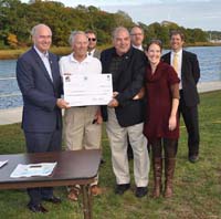 Press event photo: Falmouth recipients and partners