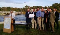 Press event photo: Red Brook recipients and partners